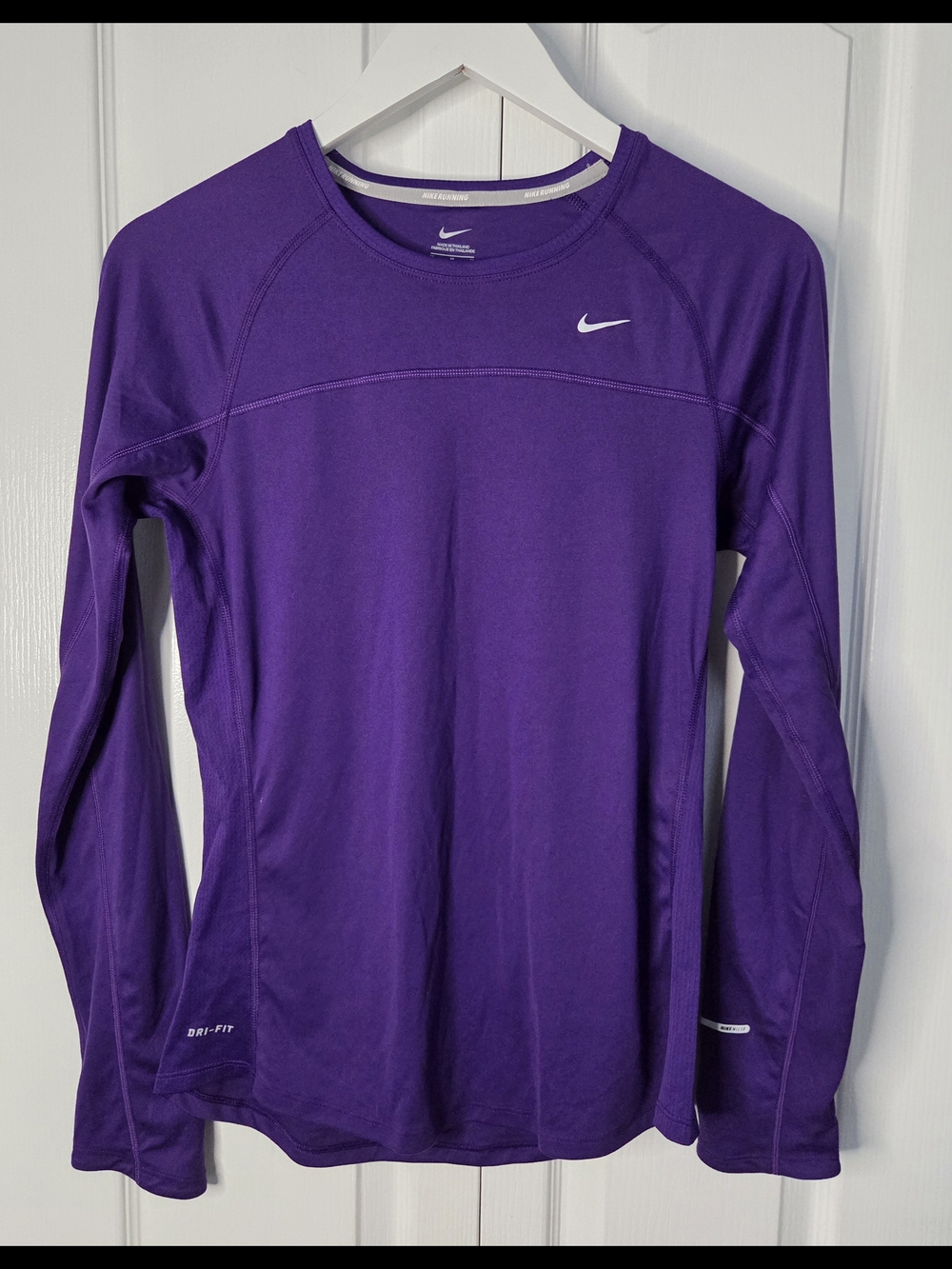Nike Women’s Purple Dri-FIT Long Sleeve Crew Top